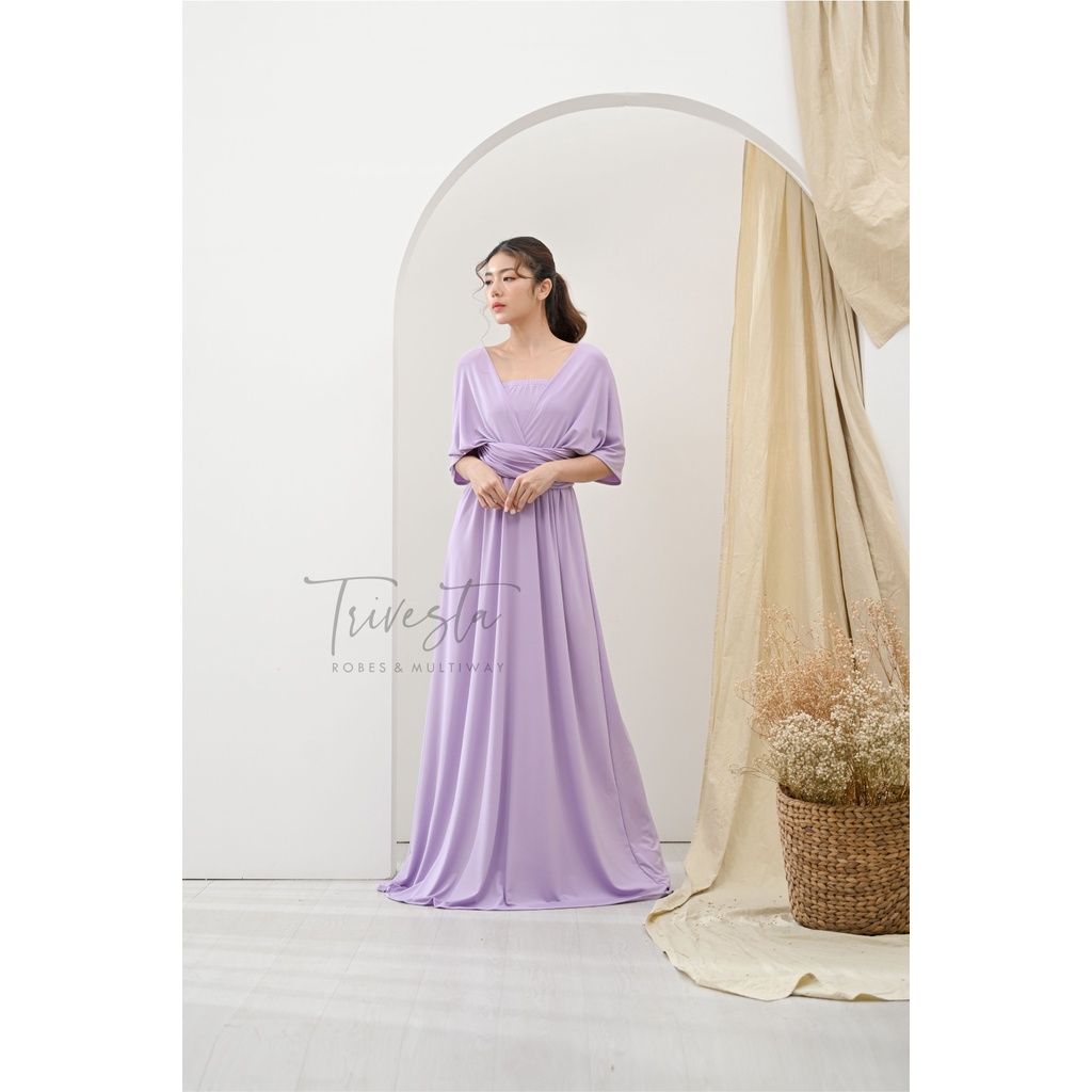 MAXI | LAVENDER | MULTIWAY INFINITY CONVERTIBLE DRESS | DRESS LILIT | 1 DRESS 30 MODEL