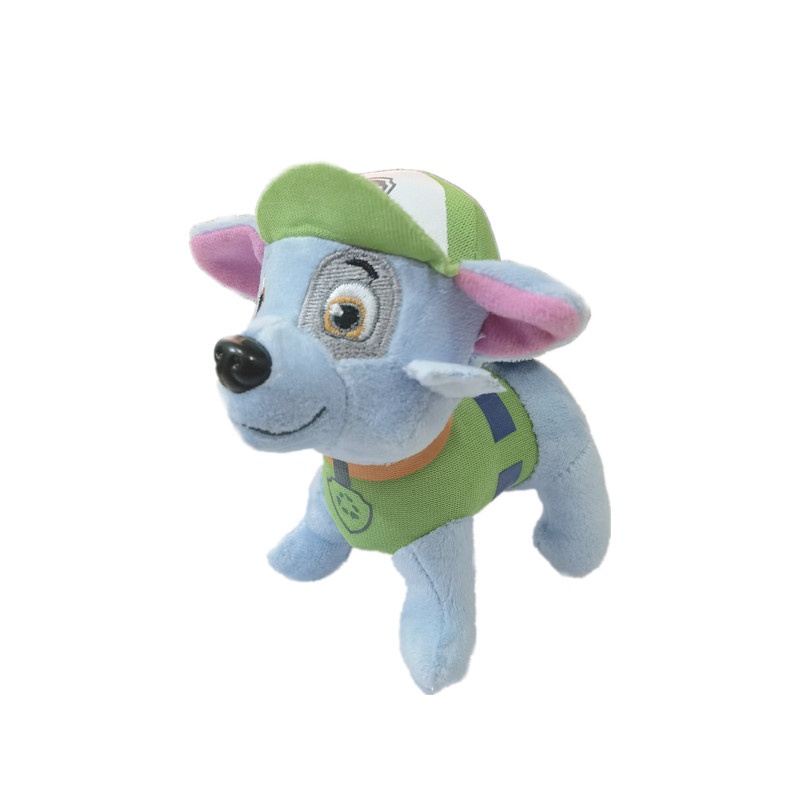 1pc Gantungan Kunci Boneka Plush Karakter Kartun Paw Patrol Rocky Zuma Everest Untuk Anak