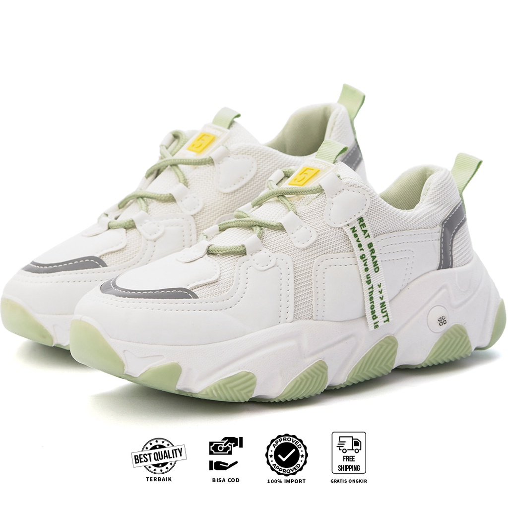 FREE KOTAK SEPATU!!! SALE!!! SEPATU WANITA SPORT QUALITY PREMIUM KEKINIAN - 20201