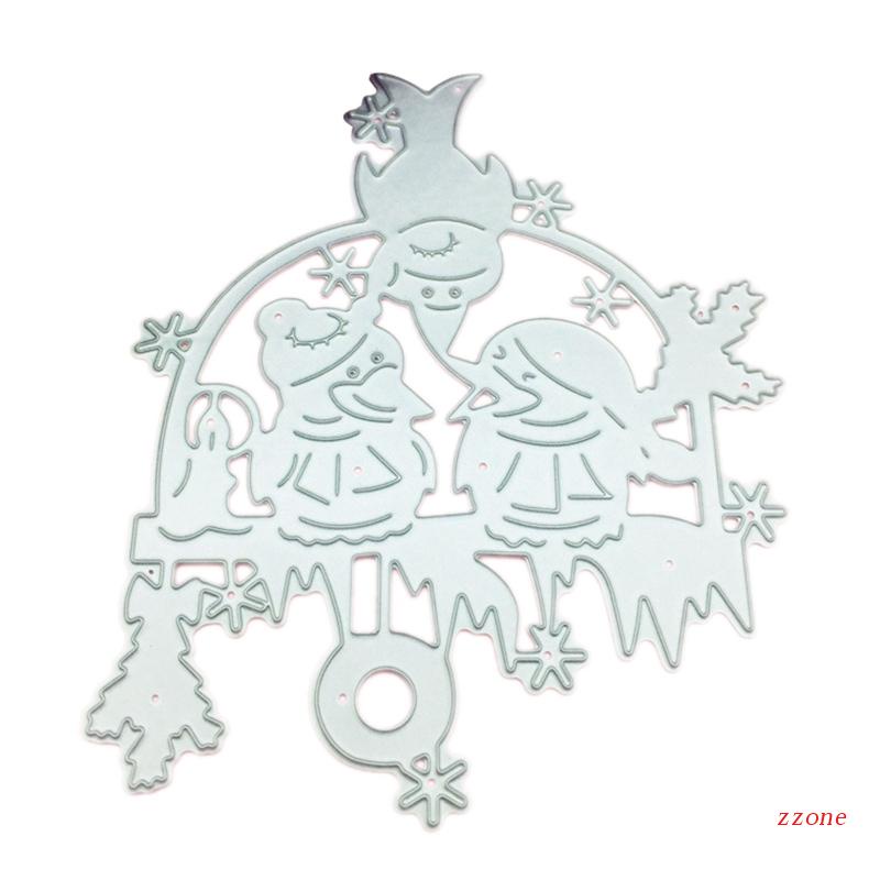 Cetakan Stensil Cutting Dies Motif Burung Natal Bahan Metal Untuk Scrapbook / Craft DIY / Kartu