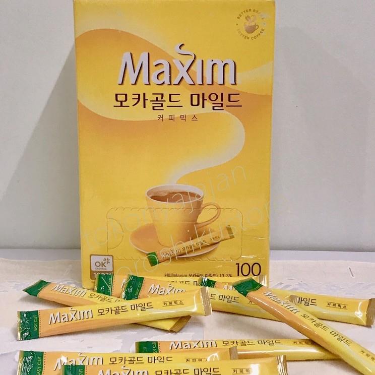 

KodeH2t7S--Maxim Coffee Mix Korea 100 sachet/Kopi Maxim/Mocha Gold/Original/White Gold