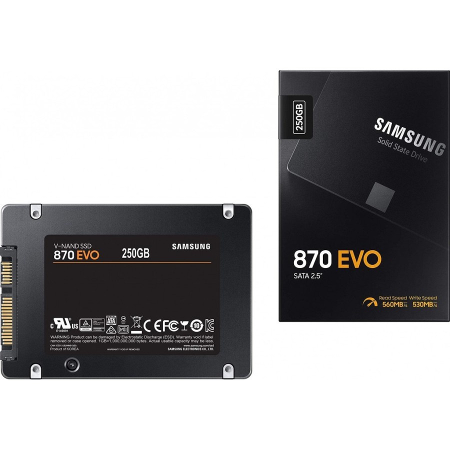 SSD Samsung 870 EVO 250GB 2.5&quot; Internal 3D Nand SATA III