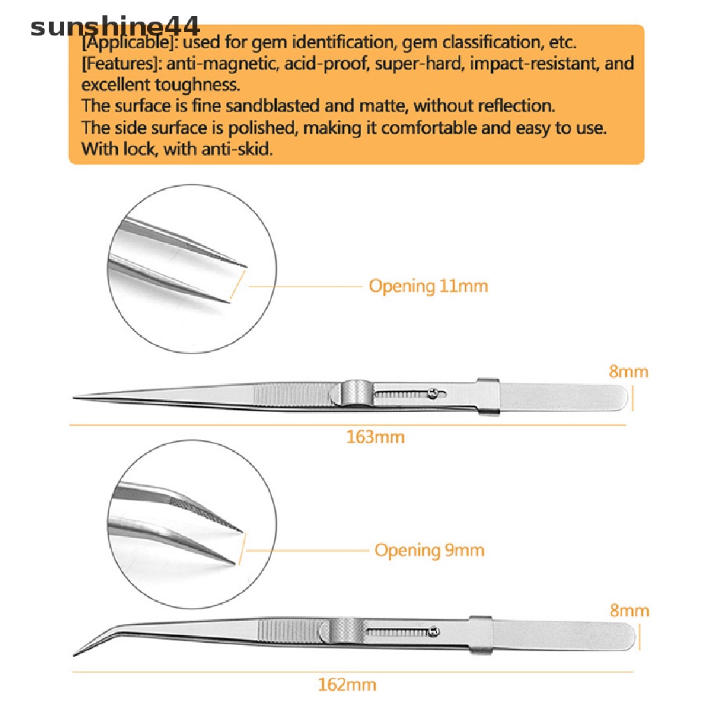 Sunshine Pinset Cekung Untuk Membuat Perhiasan / Berlian