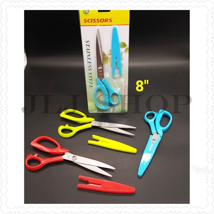 

Segera Miliki Gunting Kain / Gunting Bahan Ada Tutup Pengaman / Ukuran 8" Sale!!!