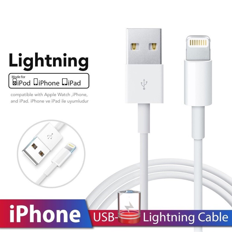 KABEL DATA / Charger Lightning iiphone 5/5s/6/6s/7/7s/8/8s/x/xs