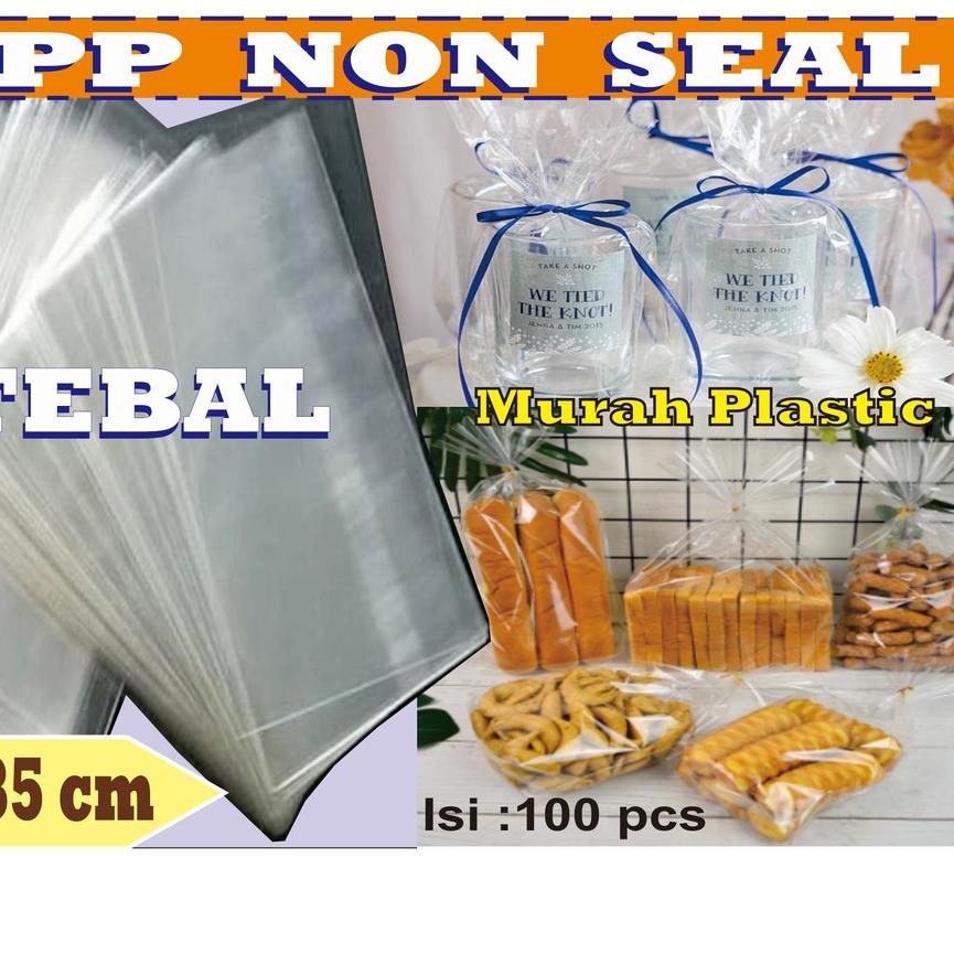 

Terbaik Plastik OPP TEBAL TANPA LEM/SEAL 20 x 35 cm !!