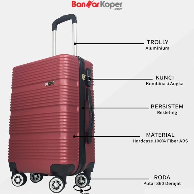 TAS KOPER POLO TWIN 10092-01 KOPER 1 SET 20 & 24 INCH HARDCASE FIBER DF65464GTJ