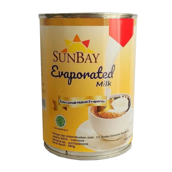 

SUNBAY EVAPORATED MILK 380 GR - SUSU EVAPORASI UNTUK THAI TEA KUE ROTI