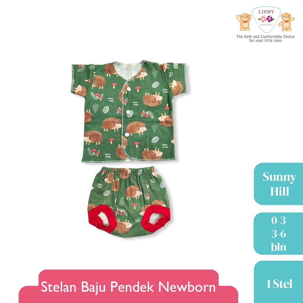 Libby Setelan Baju Pendek Celana Pop - Sunny Hill Series (3 Pcs)