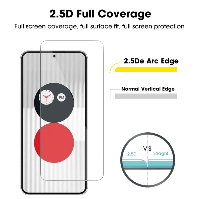 Pelindung Layar Tempered Glass 3D Curved HD 9H Anti Gores / Sidik Jari Untuk Handphone 1