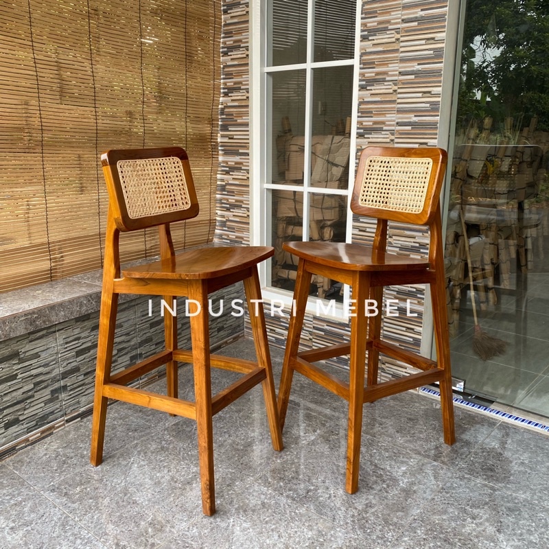 PROMO Kursi Bar Cafe Resto Langsung Dari Pengerajin Mebel Jepara Harga Murah Bahan Kayu Jati Grade A