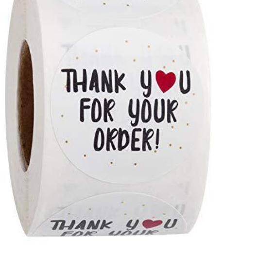 

Quality Control✅Stiker Thank You For Your Order Label Toples Makanan Stiker Botol Murah Cutting Printing Stiker|SQ5