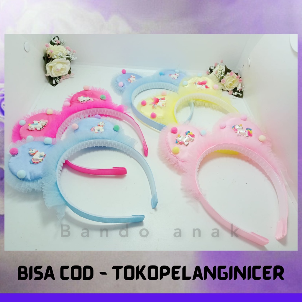 Bando Fashion Wanita Miki Bunny Model Korea Ears Murah Tokopelanginicer