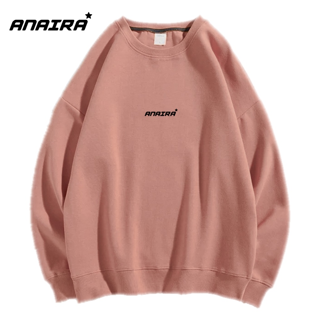 SWEATER ANAIRA CREWNECK PRIA WANITA Size M-XXL