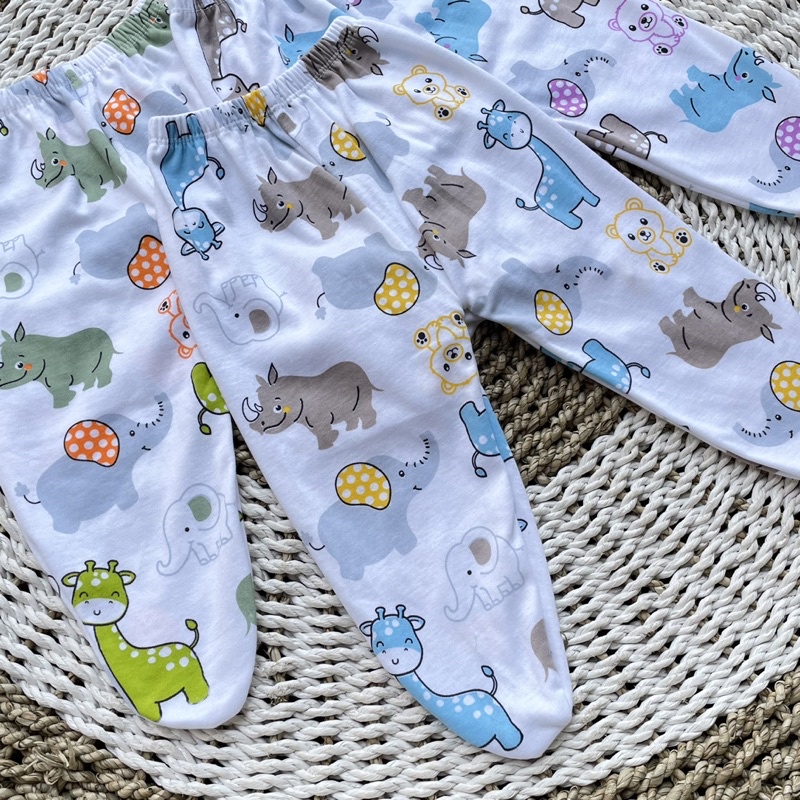 3 PCS Baju Bayi Lengan Panjang + Celana Panjang Bayi Baru Lahir Baju Bayi Setelan Warna Kuning Celana Bayi Newborn Bayi Hadiah Lahiran Bayi DNW BABY