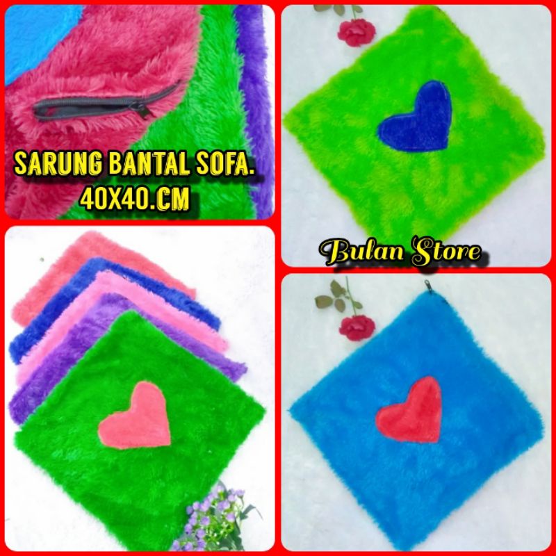 Sarung Bantal Sofa 40X40cm Sarung Bantal Sofa Ruang Tamu Sarung Bantal Sofa Bulu Rasfur Sarung Banta