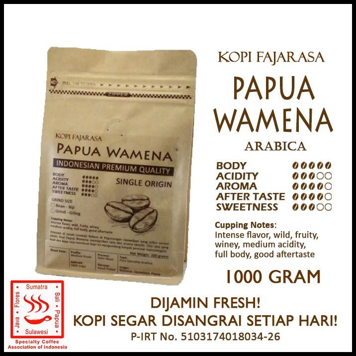 

Kopi Fajarasa Papua Wamena Biji Kopi Arabica 1 Kg