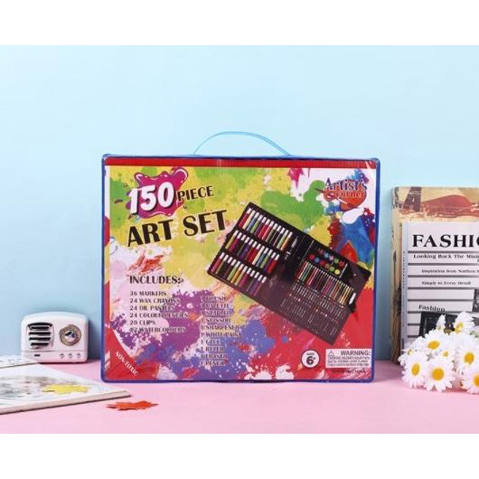 

ART SET Peralatan Menggambar dan Mewarnai 150PCS Non COD