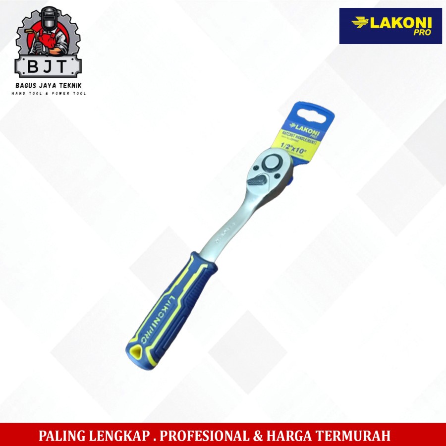 LAKONI PRO GAGANG RACET 1/2" HANDLE RATCHET SHOCK 1/2"X10 INCH