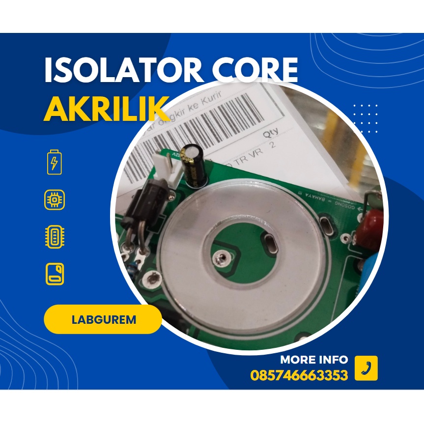 Isolator spacer Core ke PCB Akrilik