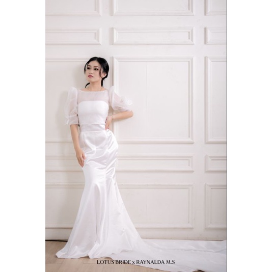 Wedding Dress - Gaun Pengantin Mermaid Korean Style / Prewedding / Pemberkatan / Akad