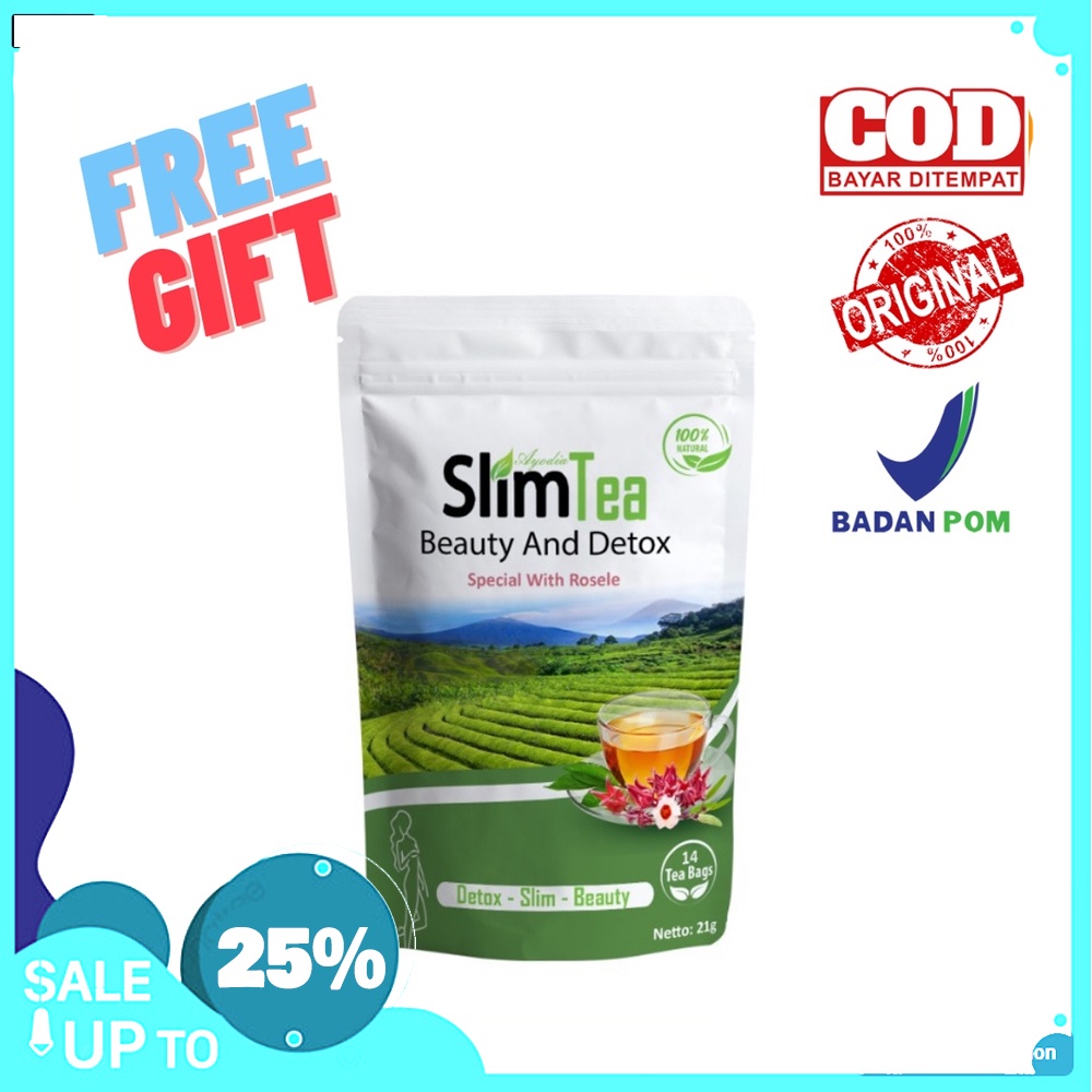 Teh Diet Pelangsing Detox Peluntur Lemak Badan Herbal Alami SlimmingTea Jamu Obat Diet Ampuh R1 Orig
