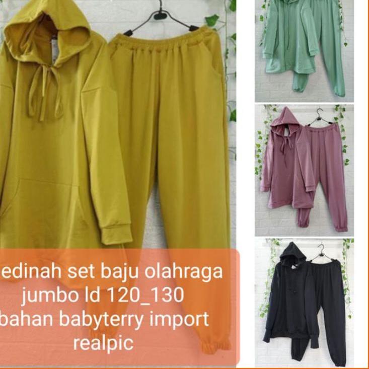 [TKU.31Oc22ᴮ] Medina Jumbo Set / Setelan olahraga jumbo /setelan olahraga big size /setelan olahraga