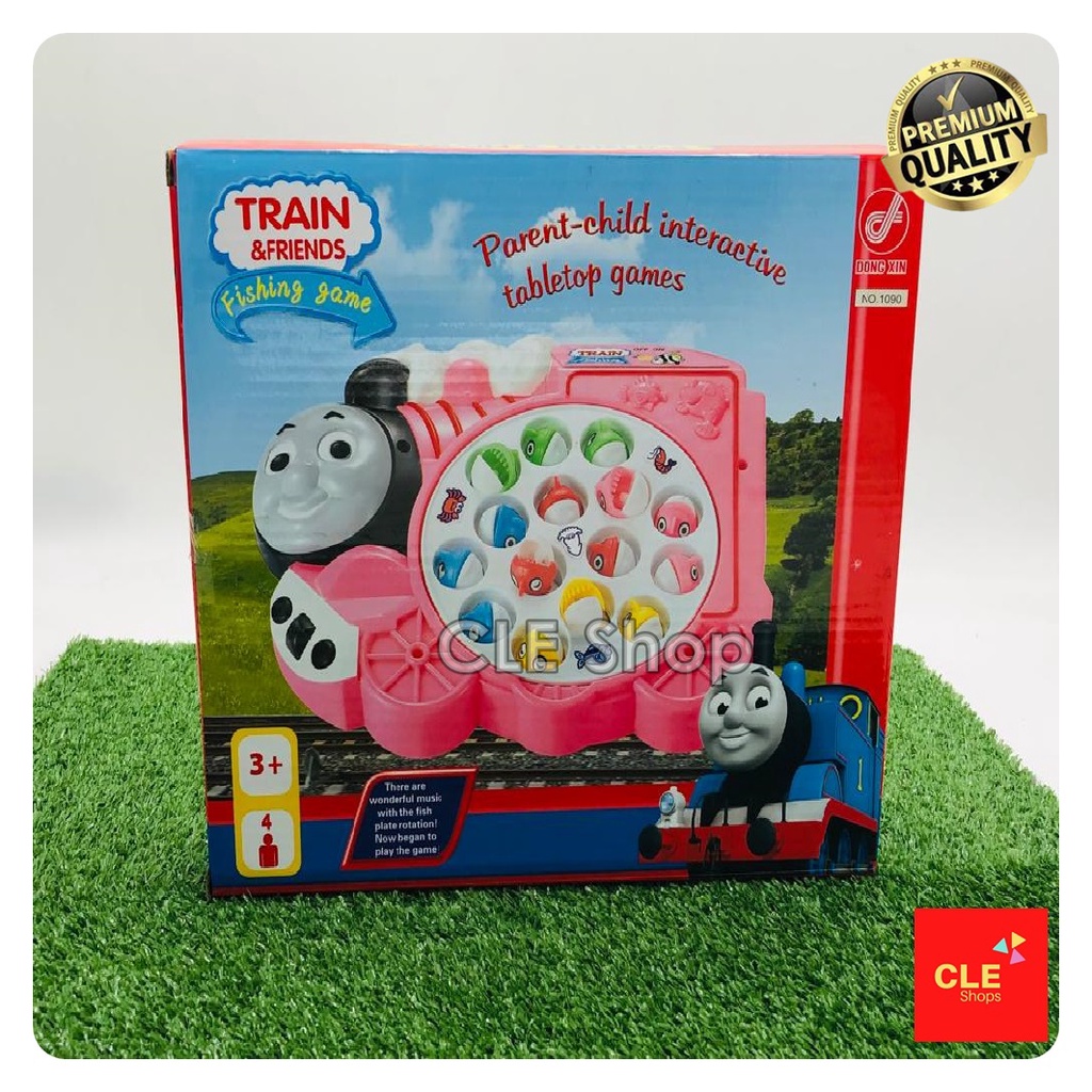 MAINAN ANAK PANCING IKAN THOMAS - MAINAN FISHING GAME BATERAI