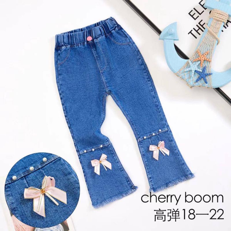 [1-6t] CELANA JEANS ANAK PEREMPUAN KAIJILI CHERRYBOMB IMPORT PREMIUM 1-6 TAHUN TEBAL ELASTIS CUTBRAY / CELANA JEANS PANJANG ANAK CEWEK CUTBRAY IMPORT - ZHAFIRA KIDS STORE