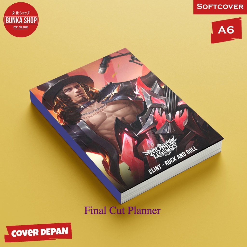 

Pocket Note Mobile Legends Clint Rock N Roll Softcover A6 Buku Tulis Catatan Notes Agenda Planner Jurnal