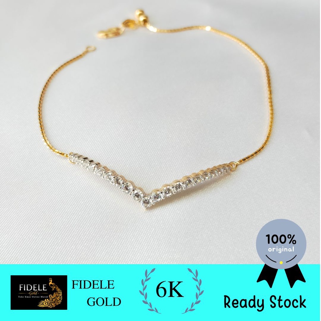 Gelang Serut Rantai Aurel Fuji Gelang Emas Asli Kadar Muda Gelang Emas 300