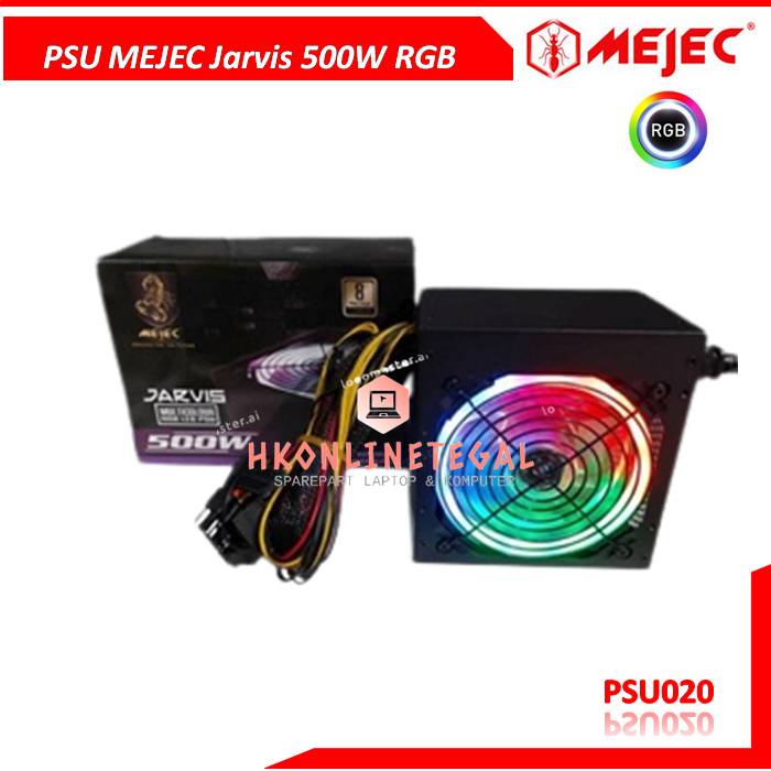 Power Supply PC 500w MEJEC Jarvis PSU Pure 500W RGB Multicolour