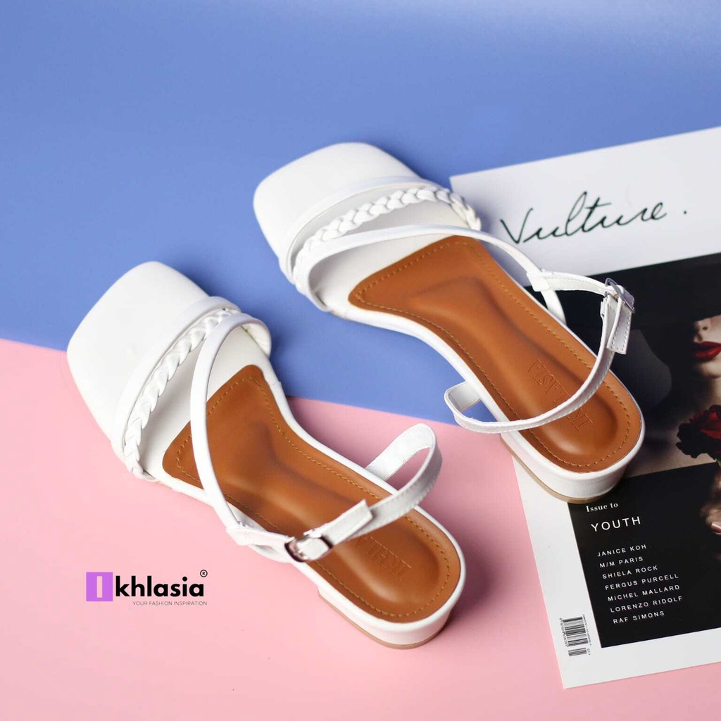 Sandal Wanita Heels Kepang Denaya 3cm HT24