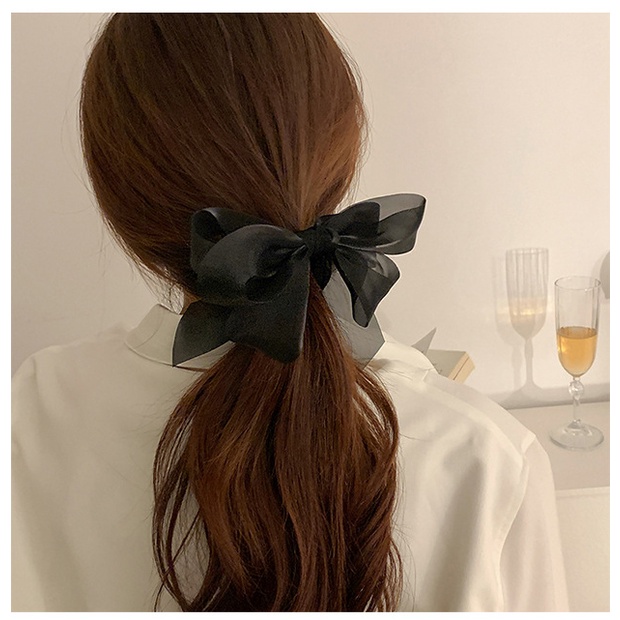 Jepit Rambut Pisang Model Pita / Mutiara Klip Jepitan Vertikal Ponytail Unik Lucu Imut Manis Aksesoris Rambut Perempuan Bow Vertical Clip High Ponytail Fixed Claw Clip Hairpin Female Untuk Pesta Acara Sekolah Kampus