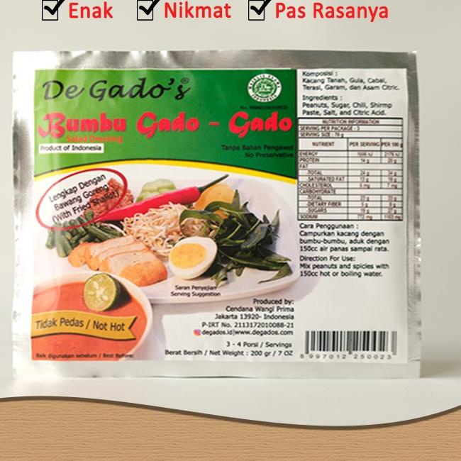 

Ready De Gado's - Bumbu Gado-Gado Tidak Pedas 200gr WAF