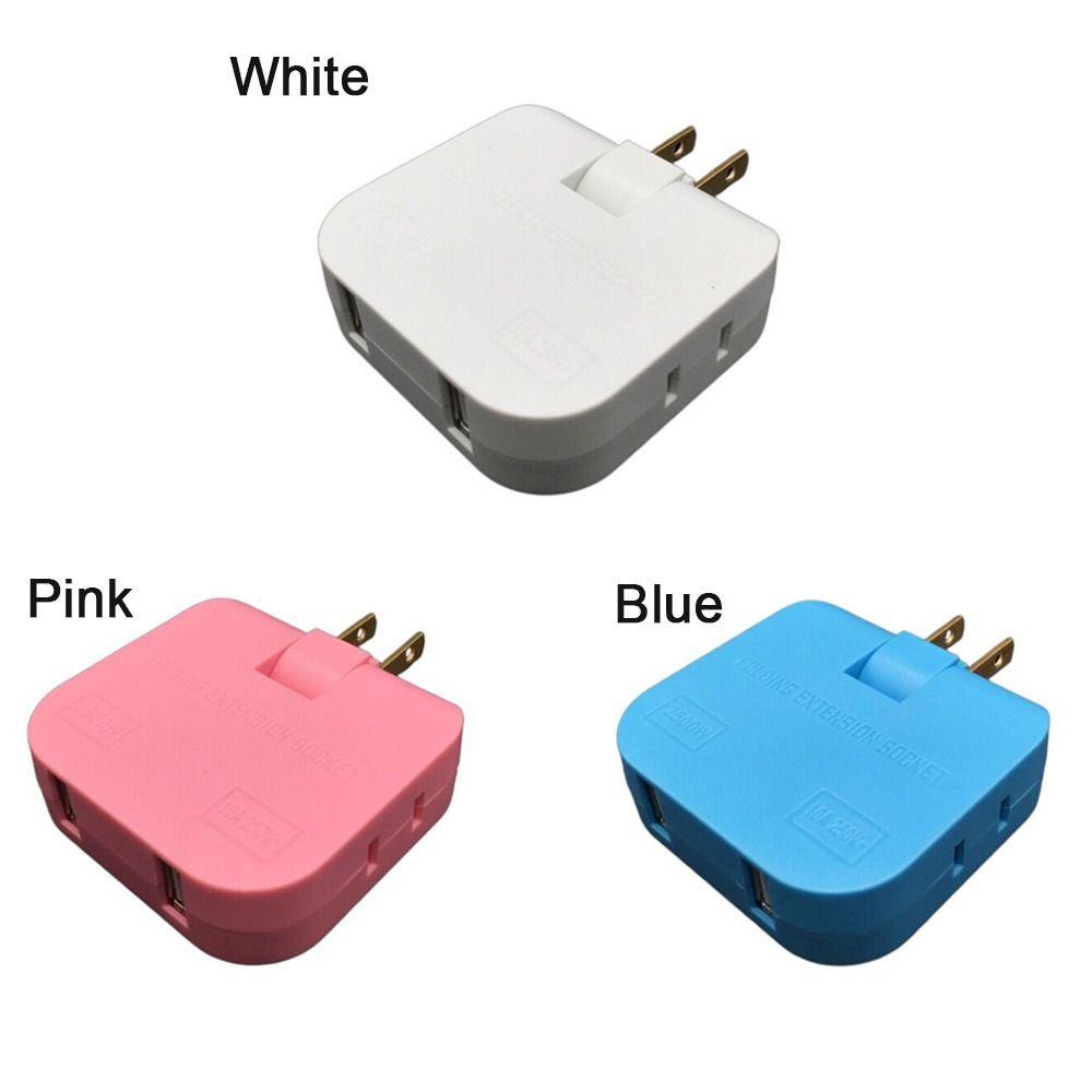 POPULAR Power Socket 2USB Splitter Untuk Stop Kontak Listrik Travel