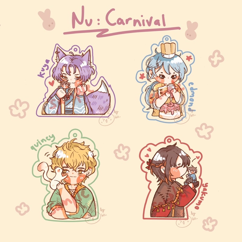 Keychain Nu:Carnival / Keychain Kuya / Keychain Edmond / Keychain Quincy / Keychain Yakumo