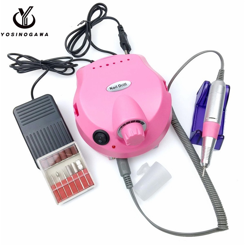 Nail Gel Polisher Alat Kikir Kuku Elektrik 35000 Rpm Manicure - YOSINOGAWA