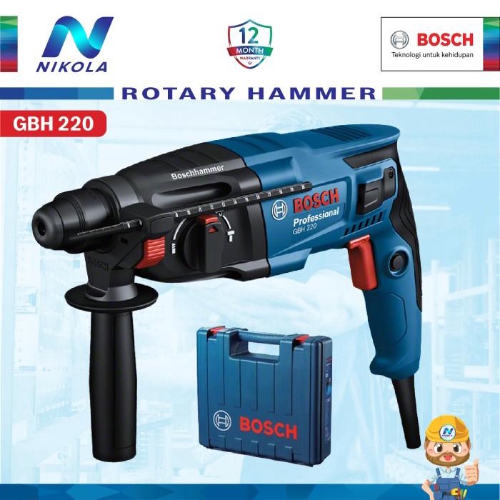 Mesin Gbh 2-20 Bosch Rotary Hammer Hammer Drill Bor Bobok Beton Gbh 220