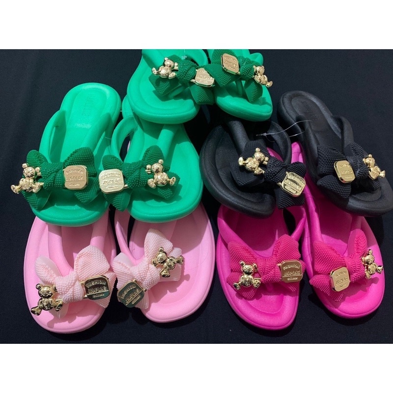 Sandal Jepit Pita Peniti IMPORT Jelly Full Karet Dewasa Wanita Ala Korea