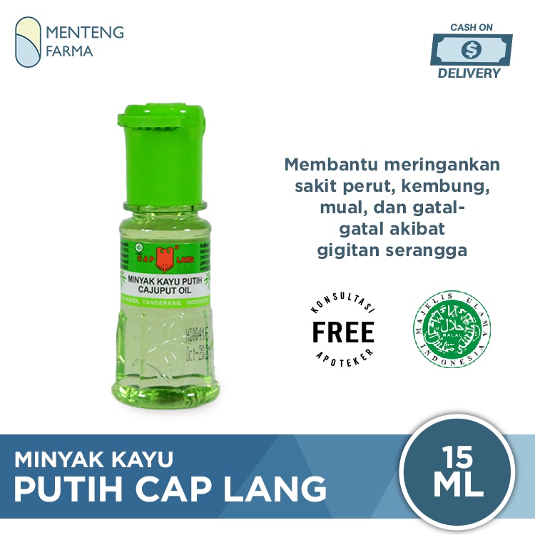 Minyak Kayu Putih Cap Lang 15 ml - Pereda Kembung dan Masuk Angin