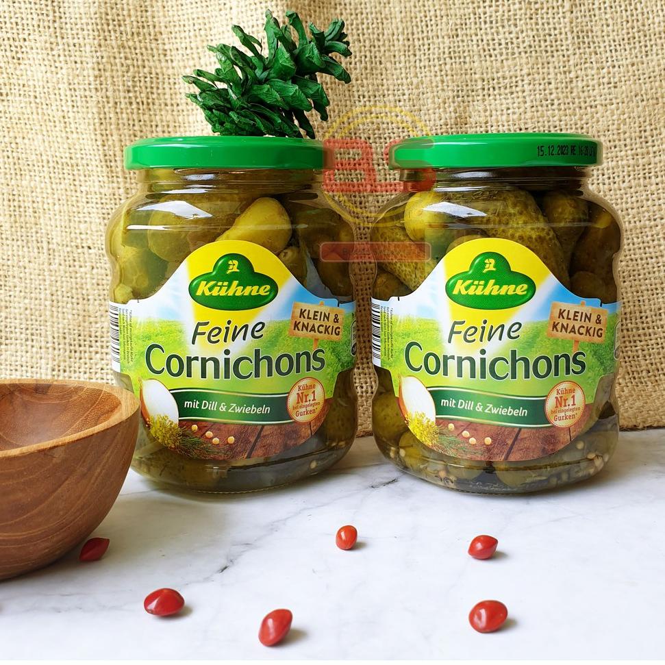 

Original KUHNE - Feine Cornichons / Acar Timun khas Jerman 330gr 