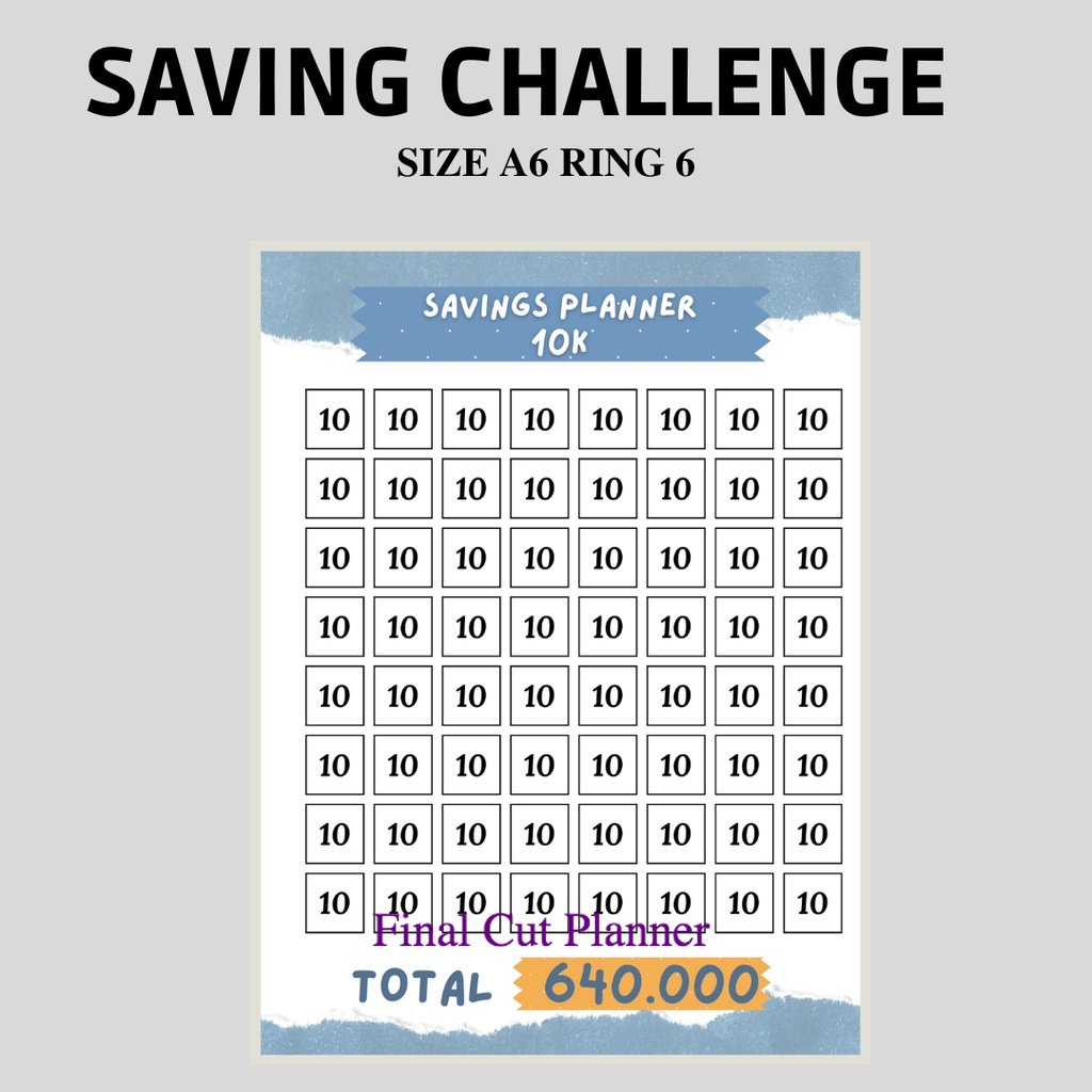 

Saving Challenge 10K By Monologprojects .