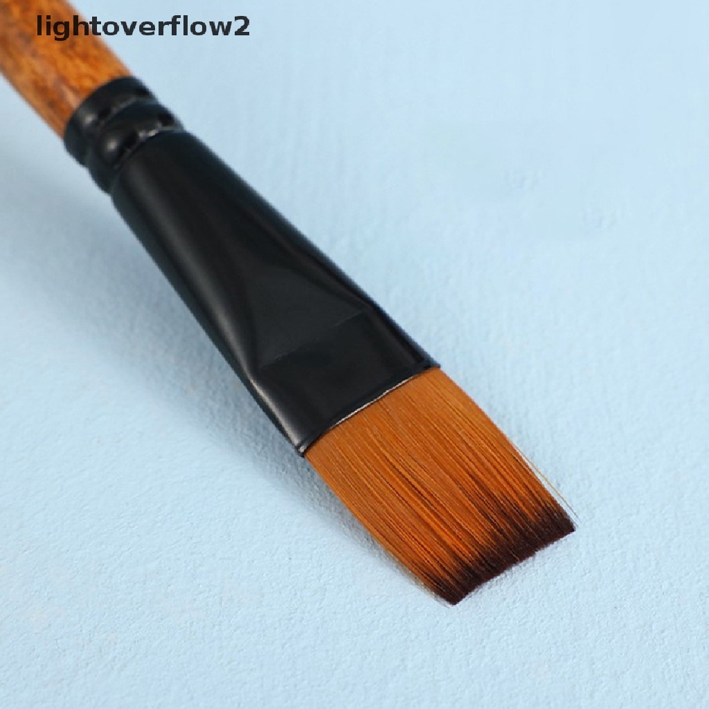 (lightoverflow2) Kuas Cat Air / Minyak Bahan Nilon Untuk Gouache / Akrilik