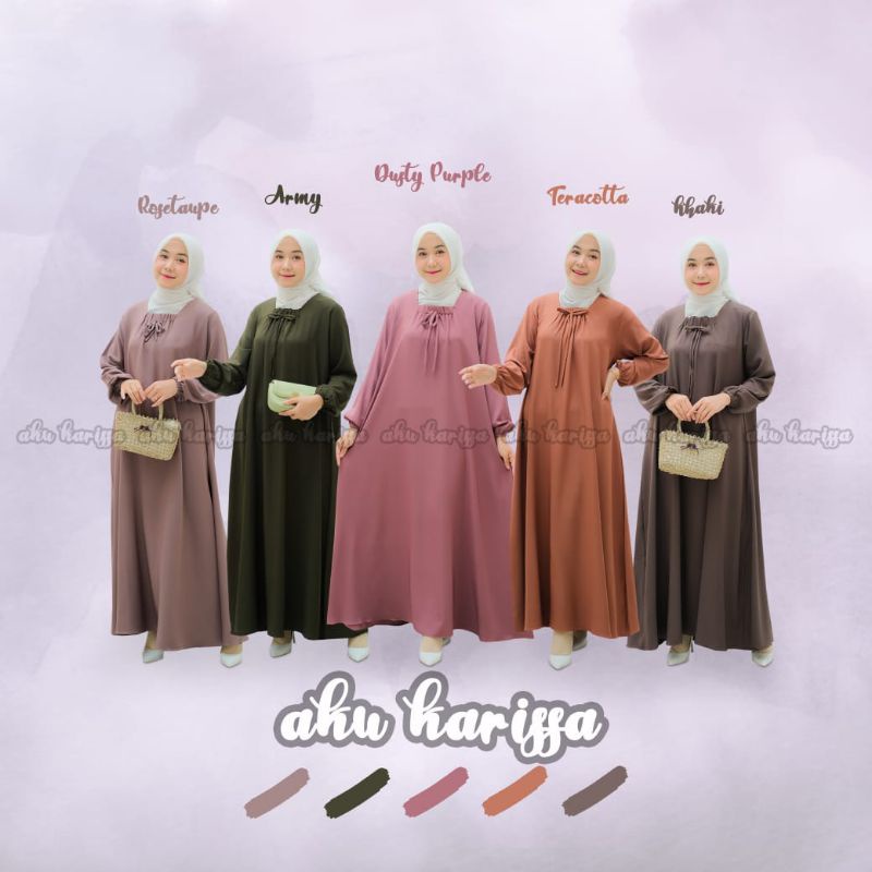 Gamis Murah Kekinian Diandra Dress Original by Aku Karissa 2022