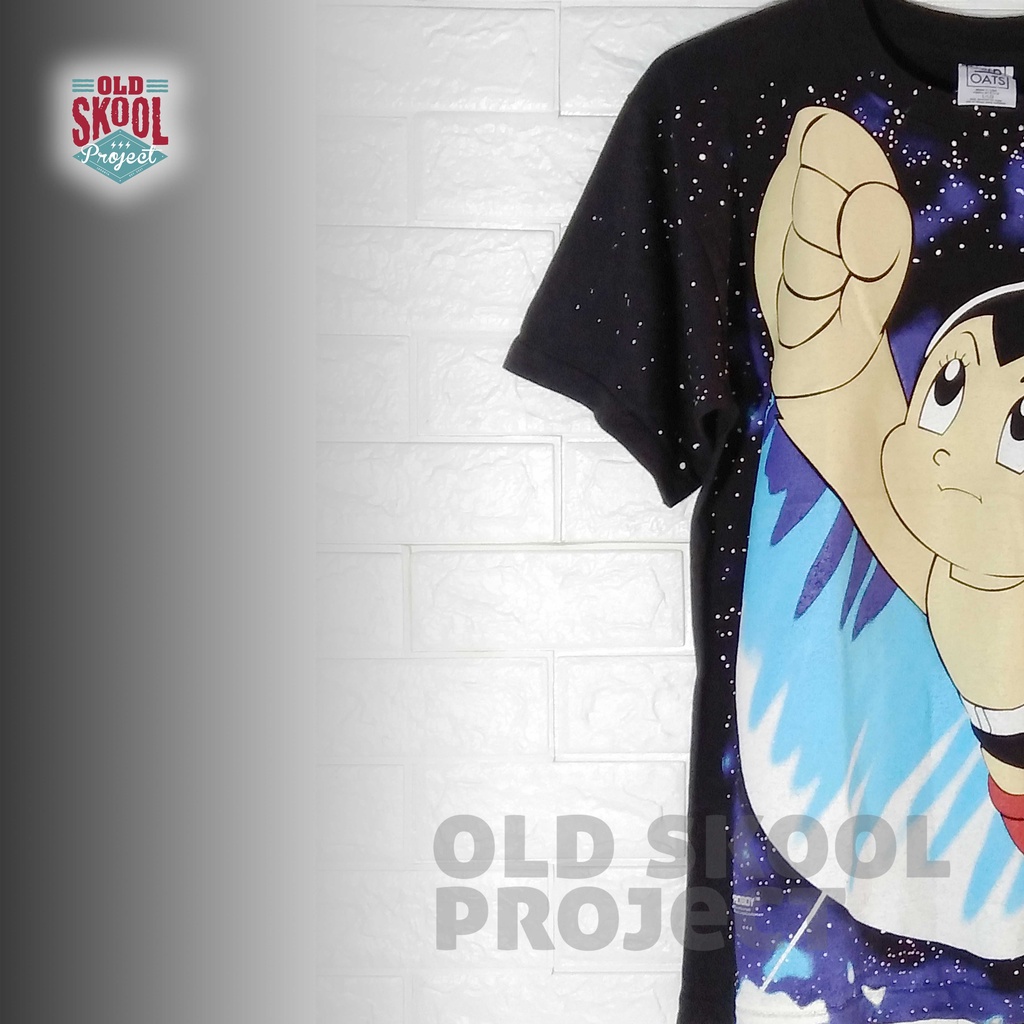 Kaos Vintage Astro Boy All Over Print AOP Full Print Fly Moon