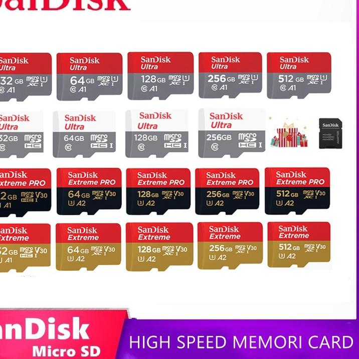 Viral SanDisk memory card 8/16/32/64/128/256/512GB CLASS 10 Micro SD Extreme Ultra microsd 80Mbps/10