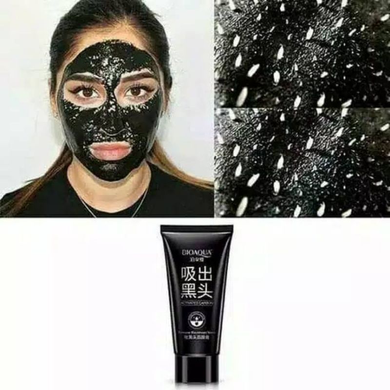 Medan Termurah Masker Charcoal peel off Black mask hempas komedo