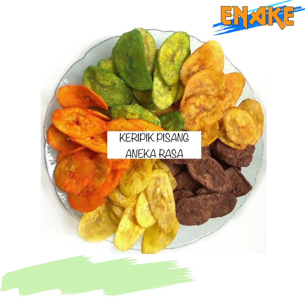 

Sriping Pisang Aneka Rasa Snack Keripik Pisang Coklat Keju Green Tea Balado Renyah