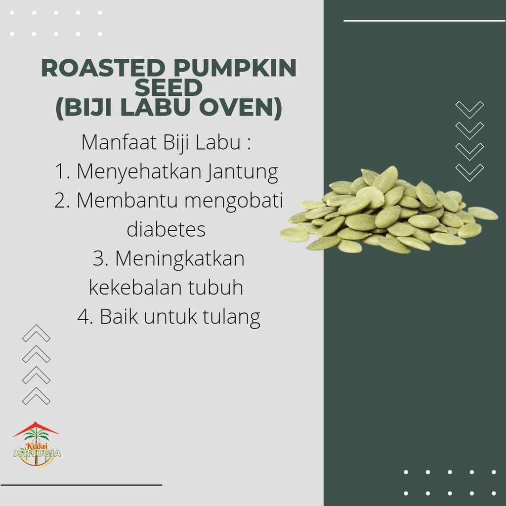 Roasted Pumpkin Seed / Biji Labu Oven (100 gram)